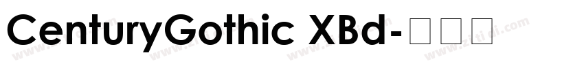 CenturyGothic XBd字体转换